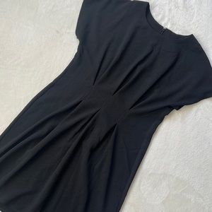 NWT ASOS black pleated dress